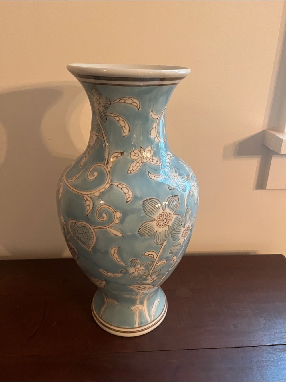 Decorative Floral Ceramic Vase -